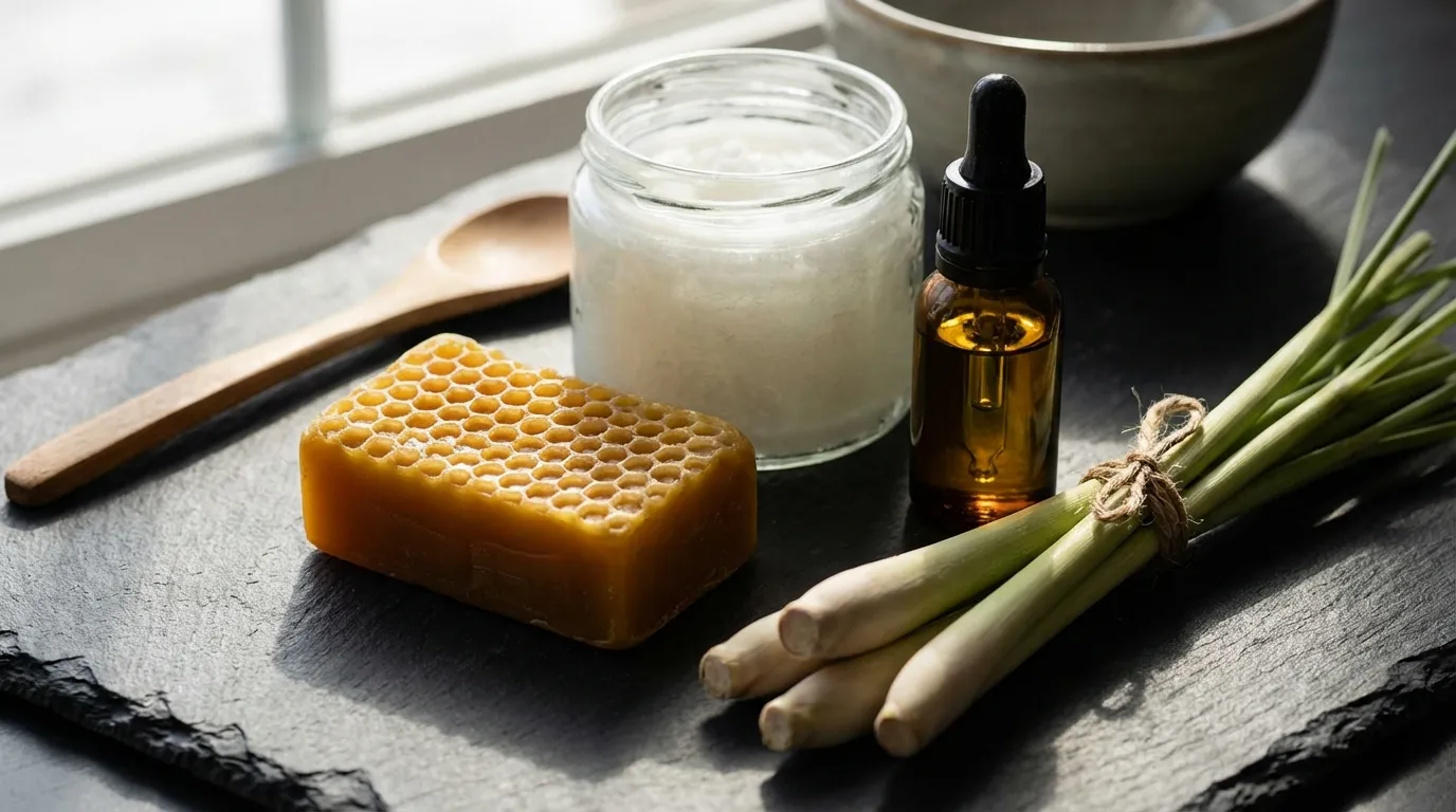 Natürliche Inhaltsstoffe für glänzende Haare