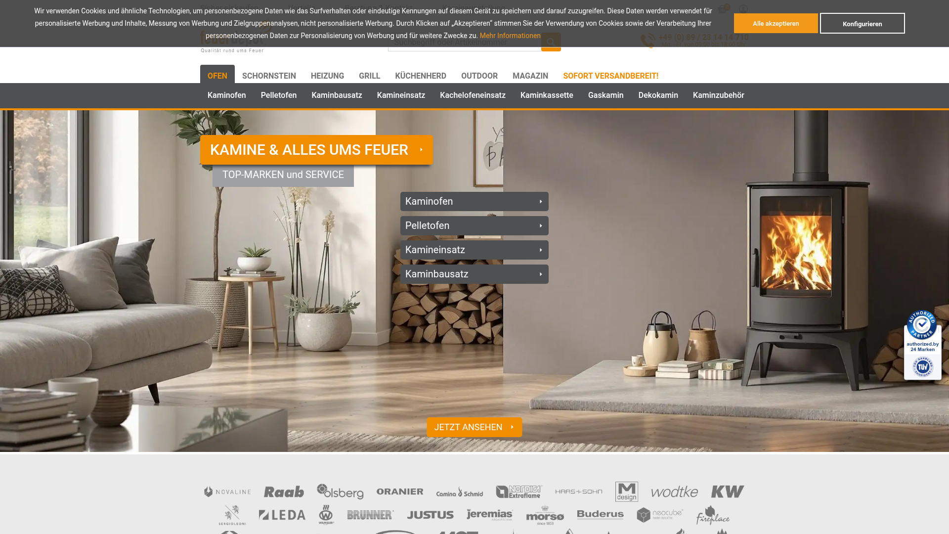 4. Feuerdepot Homepage