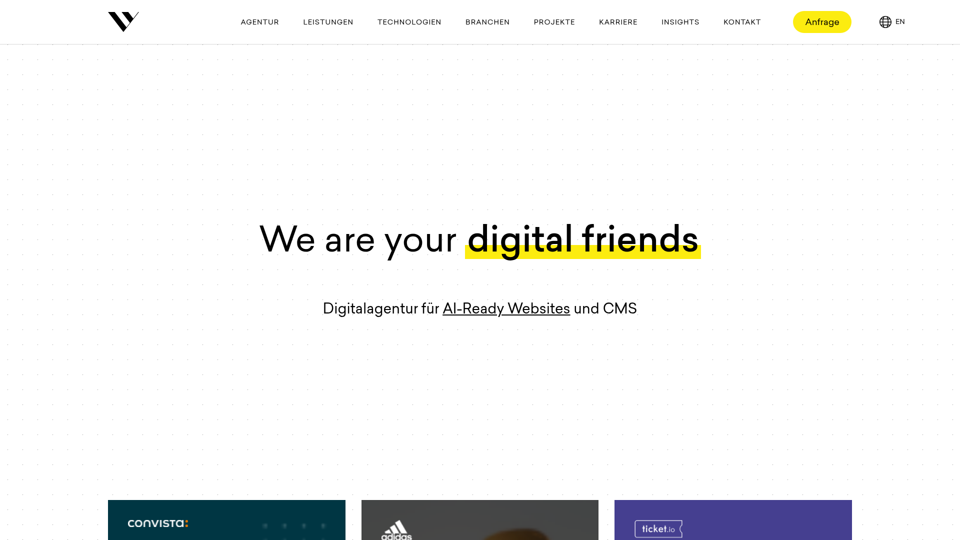 3. Friendventure Homepage