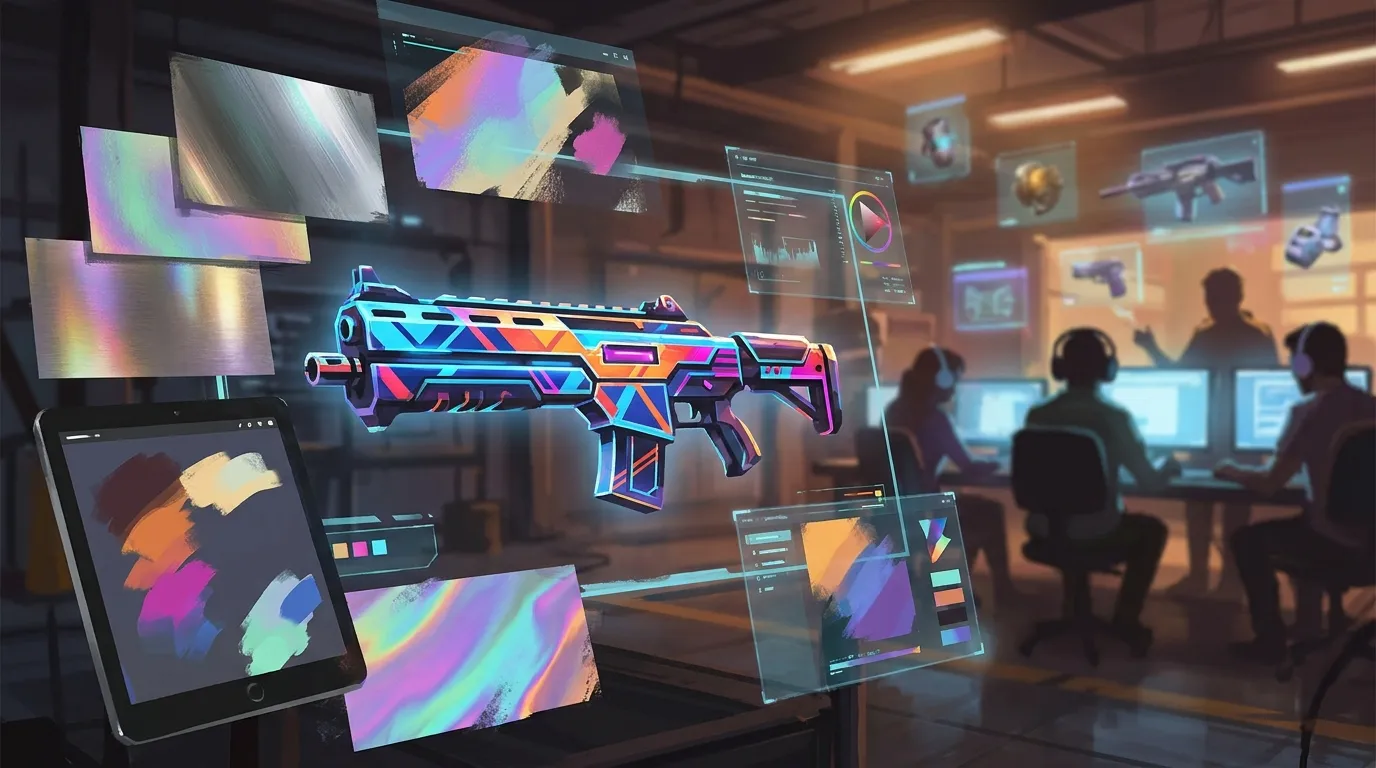 CS2 weapon finish style concept art