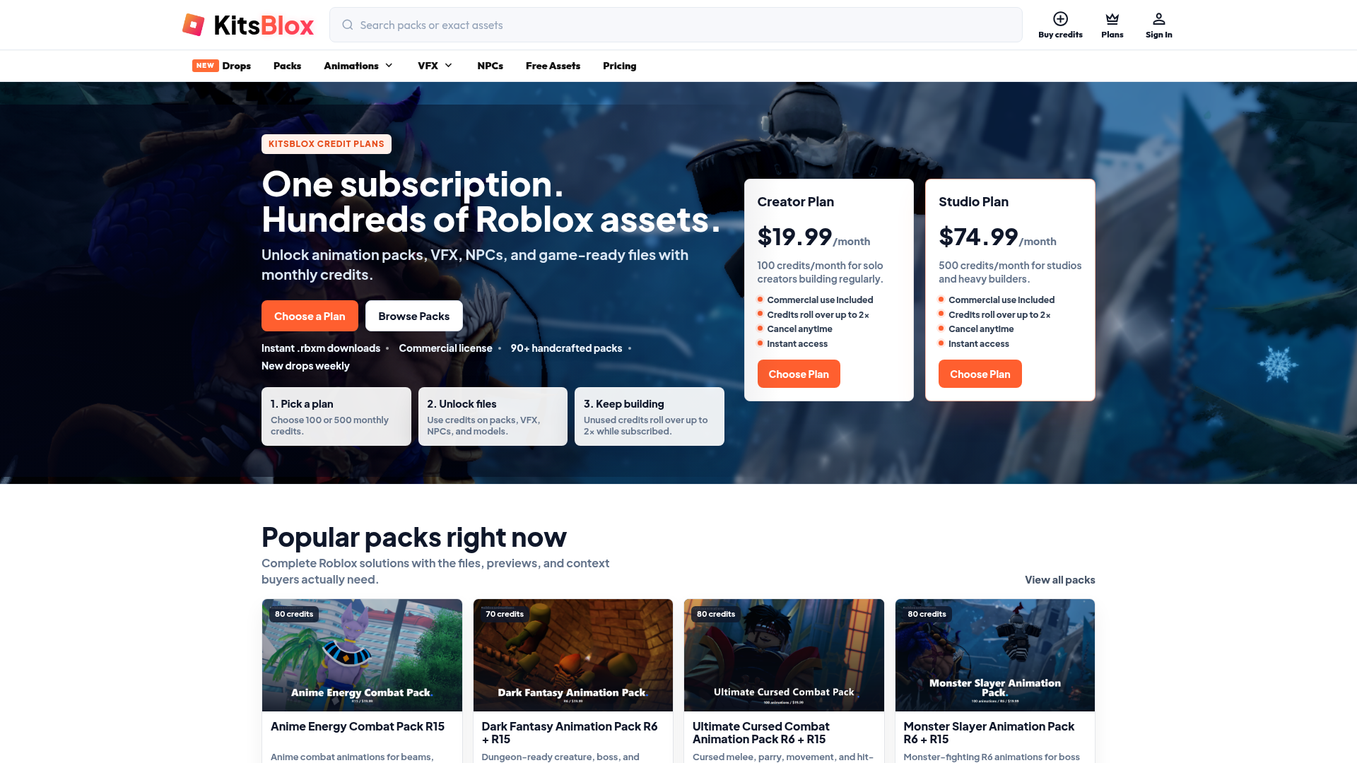3. KitsBlox Homepage