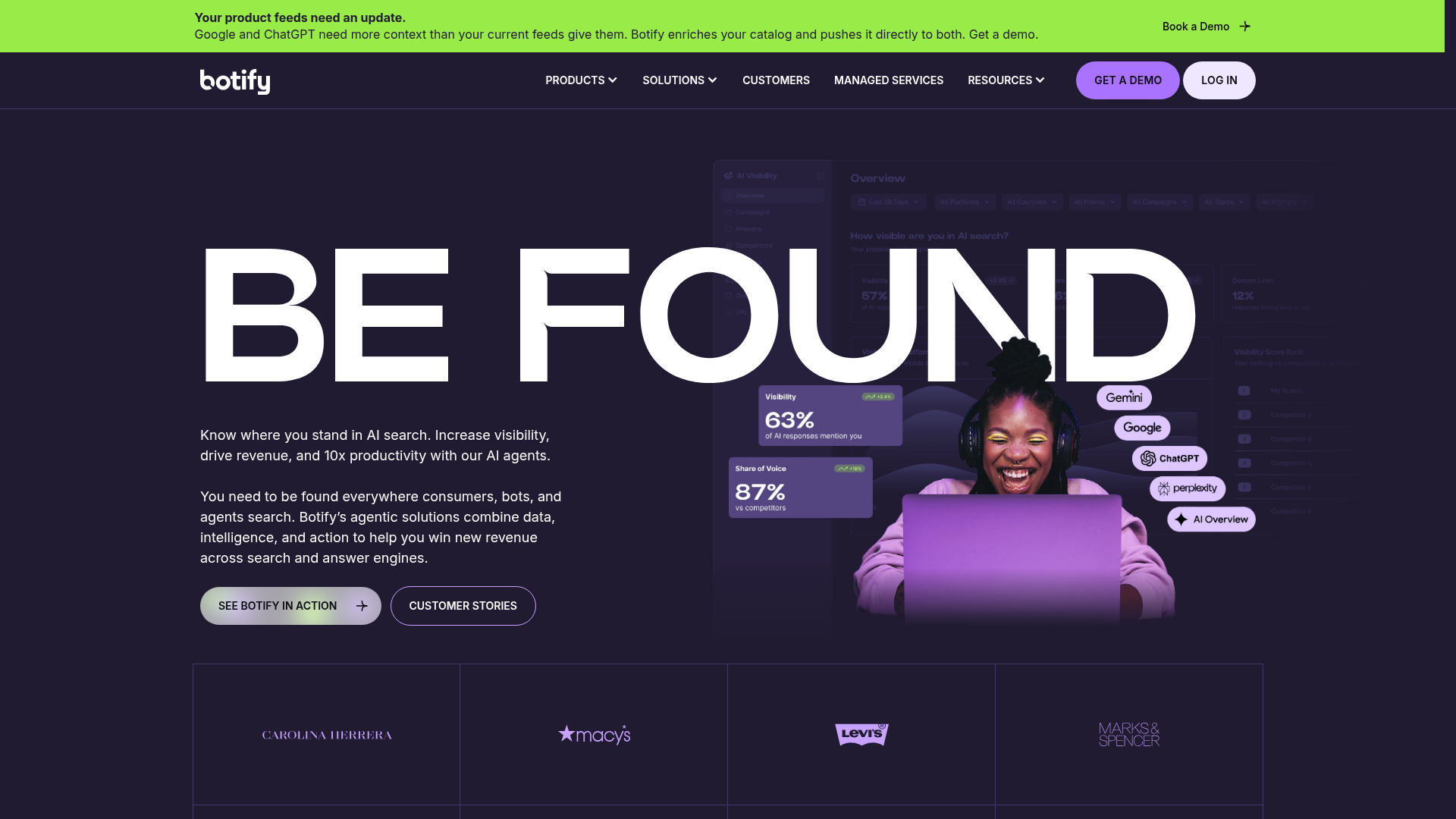 4. Botify Homepage