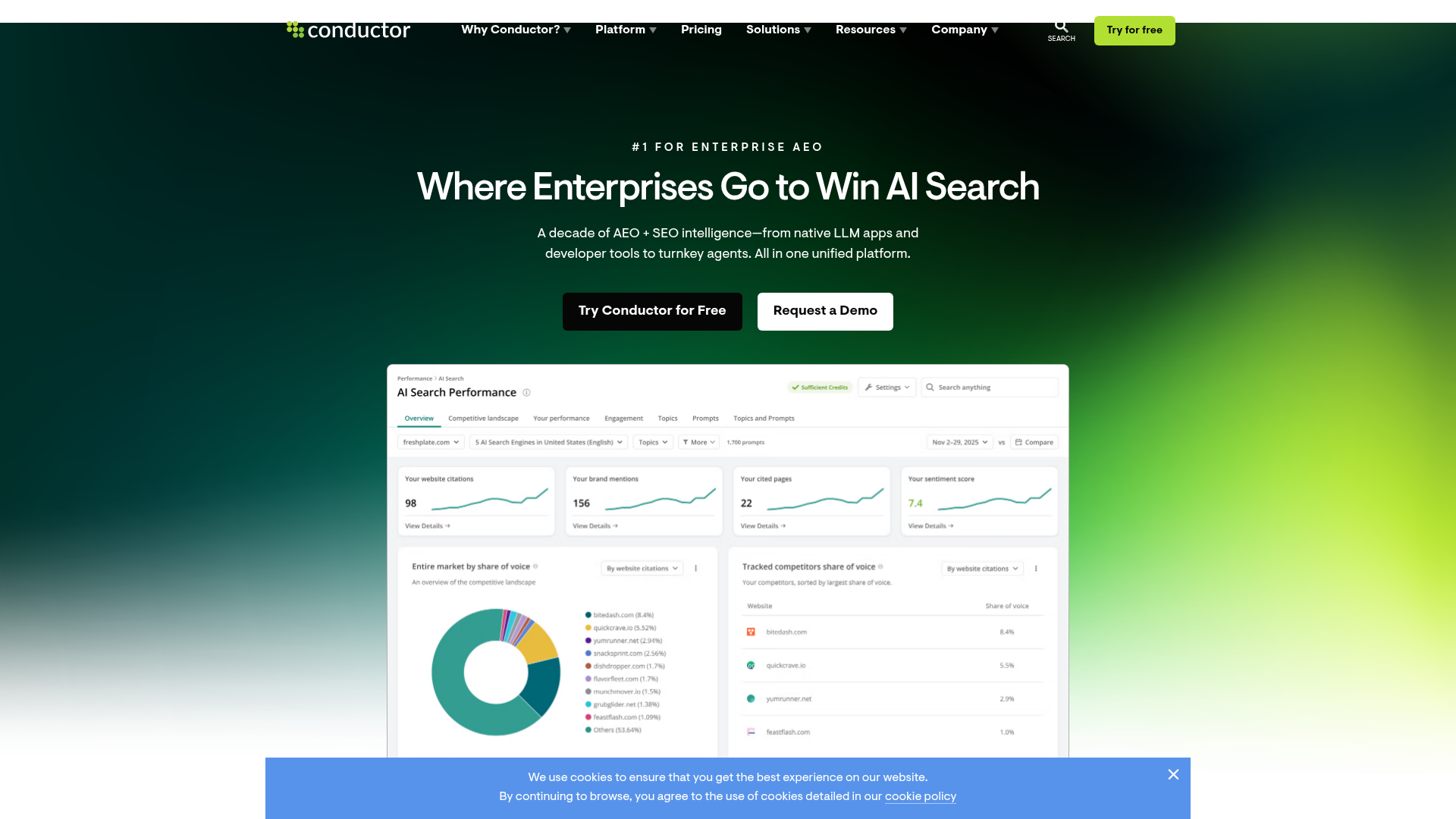 3. Conductor Homepage