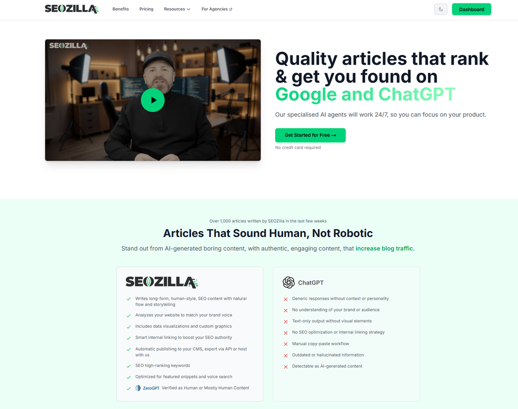 SEOZilla Screen Capture