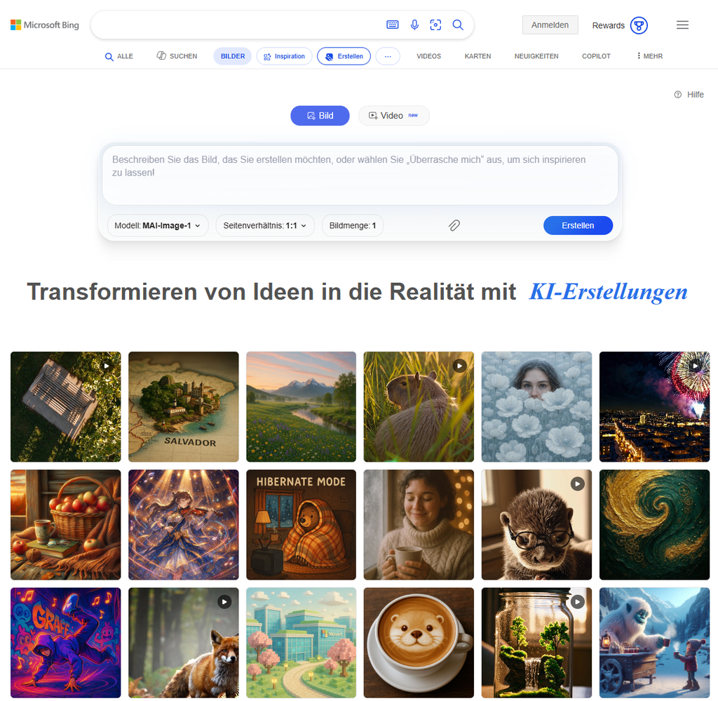 Der Bing Image Creator