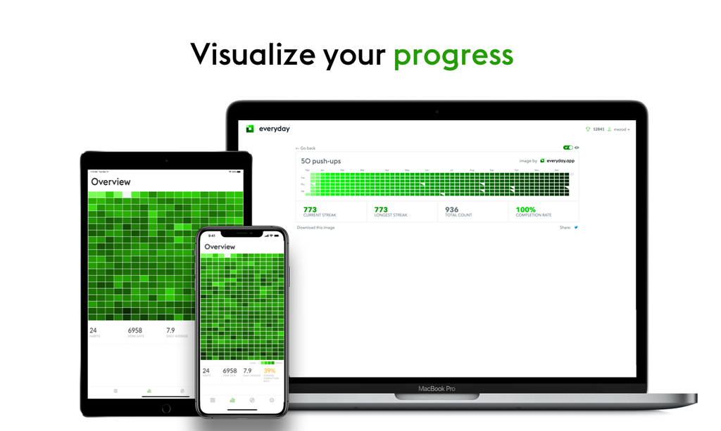 Everyday progress visualisation