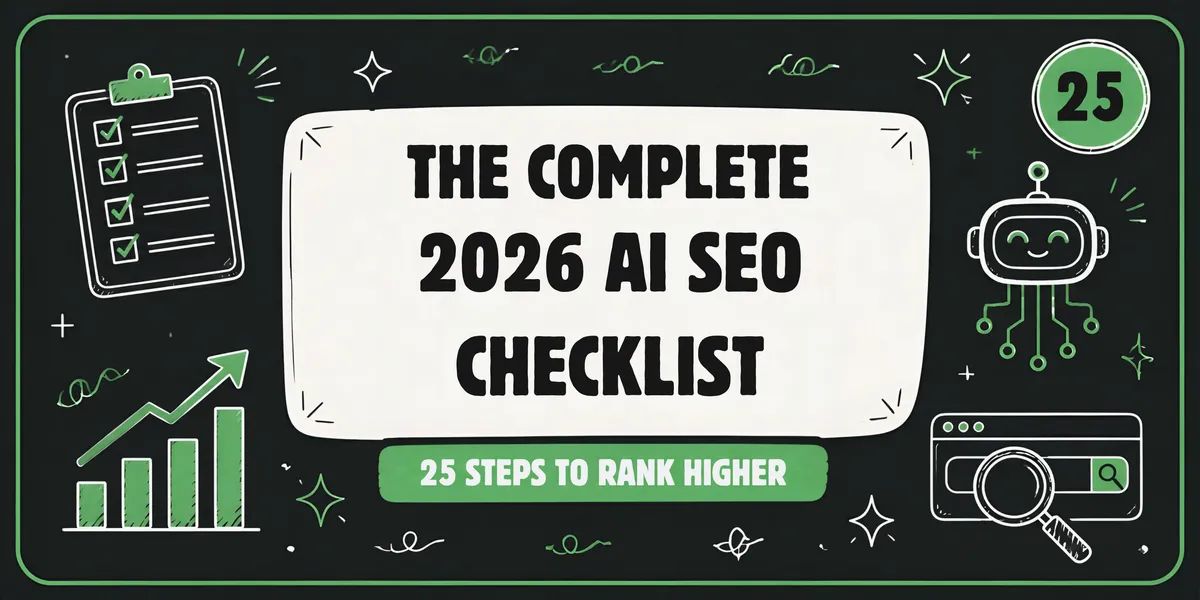 The 2026 AI SEO Checklist (25 Steps)