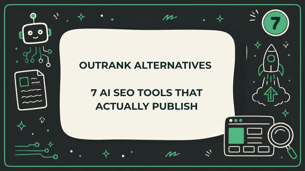 Outrank Alternatives: 7 AI SEO Tools That Actually Publish